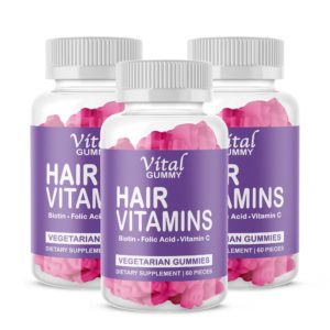 vital gummy hair vitamins gummies 3 months
